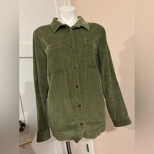 L.L. Bean Sage Green Corduroy Utility Jacket